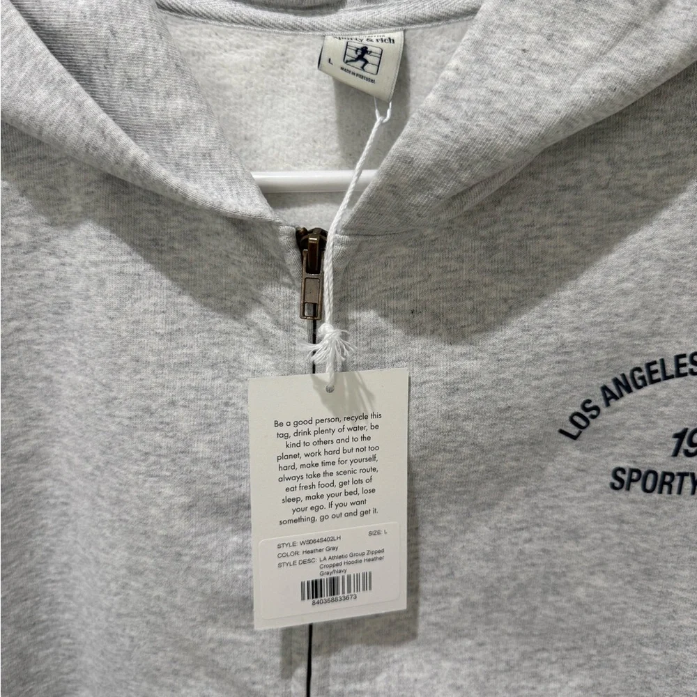 NEW Sporty and Rich 1994 Los Angeles Grey Hoodie Large - Picture 6 of 8